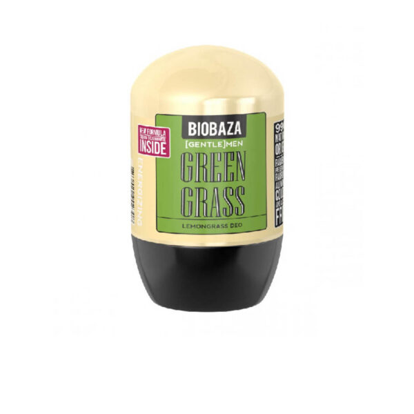 Deodorant natural barbati GREEN GRASS (lemon grass), Biocart_Biobaza, 50 ml