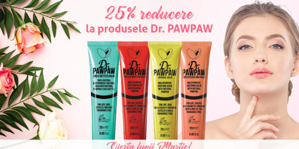 25% reducere pentru produsele Dr. PawPaw