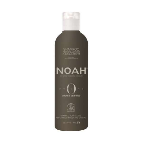 Sampon BIO purifiant cu ulei esentia de menta pentru par si scalp gras, Biocart-Noah, 250 ml