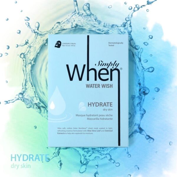 Masca coreana hidratanta pentru ten uscat, Water Wish, 23 ml, Simply When