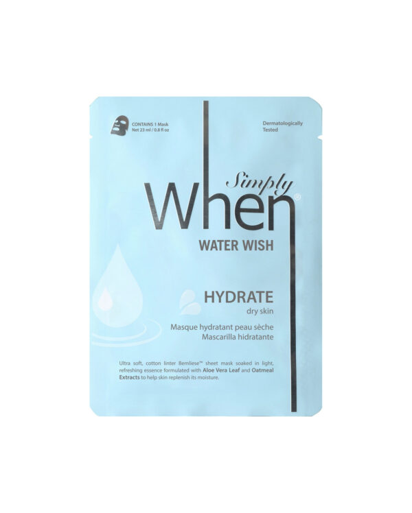 Masca hidratanta pentru ten uscat, Water Wish, 23 ml, Simply When