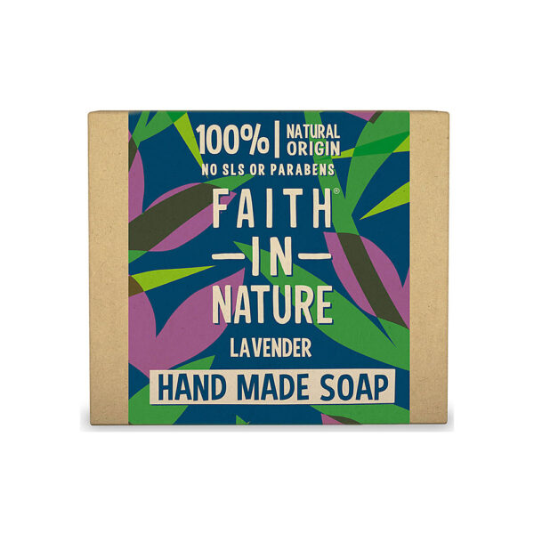 Sapun natural solid cu lavanda, Faith in Nature, 100 gr