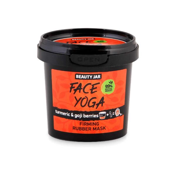 Masca faciala alginata pentru fermitate, cu turmeric si goji, Face Yoga, Biocart_Beauty Jar, 20 g