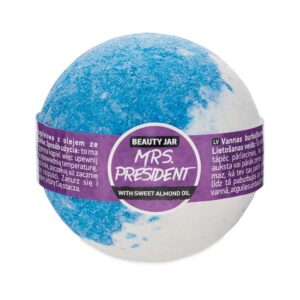 Bila de baie efervescenta cu ulei de migdale dulci, Mrs. President, Beauty Jar, 150g