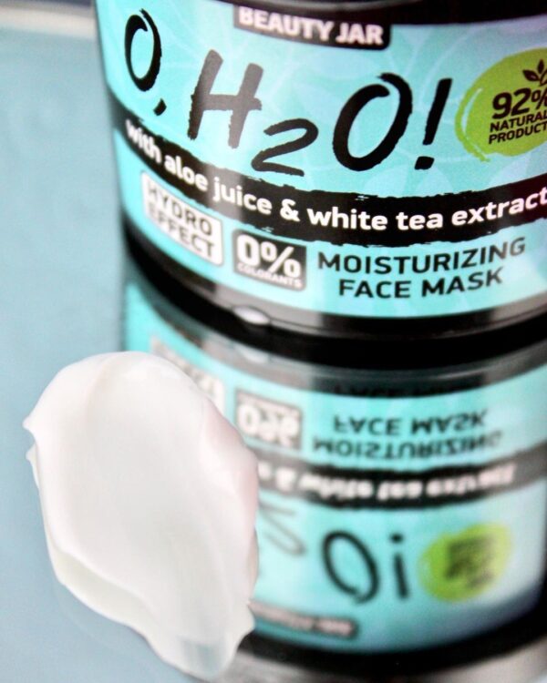 Masca faciala hidratanta cu aloe vera si extract de ceai verde, O,H2O, Biocart_Beauty Jar, 100 g