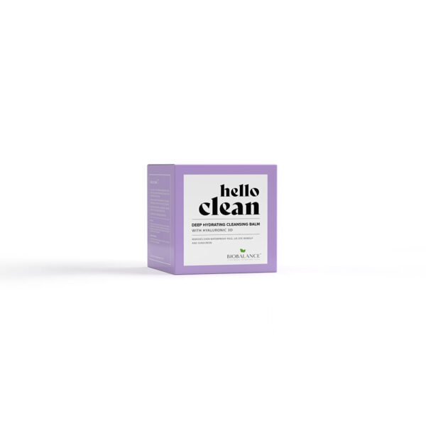Balsam de curatare faciala 3 in 1 cu acid hialuronic, Hello Clean, Bio Balance, 100 ml