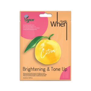 Masca faciala vegana, iluminatoare, cu niacinamide si extract de citrice, Simply When Vegan, 23 ml