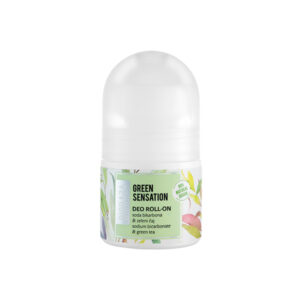 Deodorant natural cu piatra de alaun pentru femei Green Tea Sensation, DEO TRAVEL, Biobaza, 20 ml