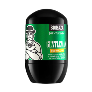 Deodorant natural roll-on fara aluminiu pentru barbati, cu aloe vera si extract de ceai verde, Gentlemen, Biobaza, 50 ml