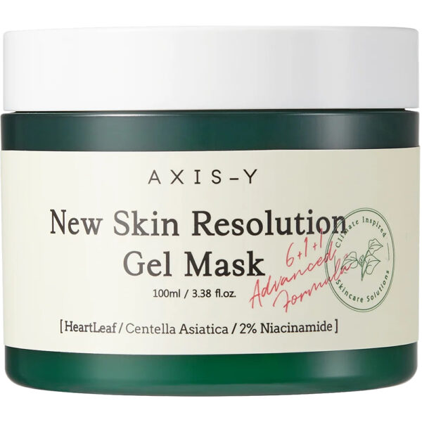 New Skin Resolution Gel Mask - Masca de fata calmanta pentru luminozitate cu Heartleaf si 2% Niacinamida, Biocart.eu, AXIS-Y, 100ml