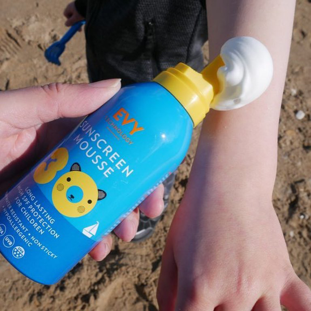 Sunscreen Mousse Crema de fata si corp spuma cu SPF 30 pentru Copii, E...