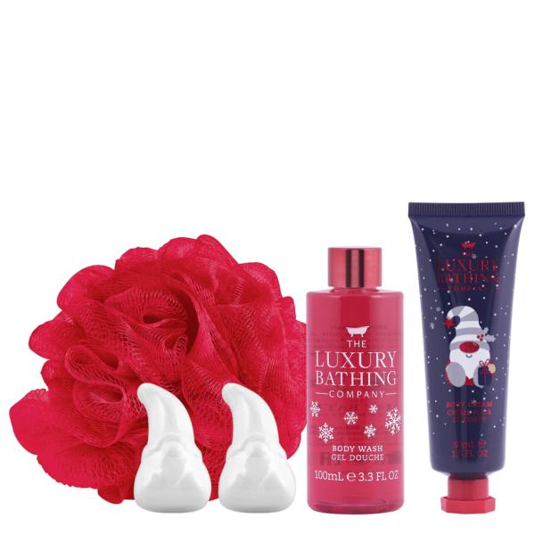 Set Cadou Me Time Treasures, The Luxury Bathing Company, Candy Canes, Cocoa & Vanilla Swirl, 180 ml