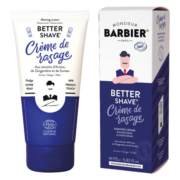 Crema de barbierit, BETTER-SHAVE, Monsieur Barbier, 175 ml