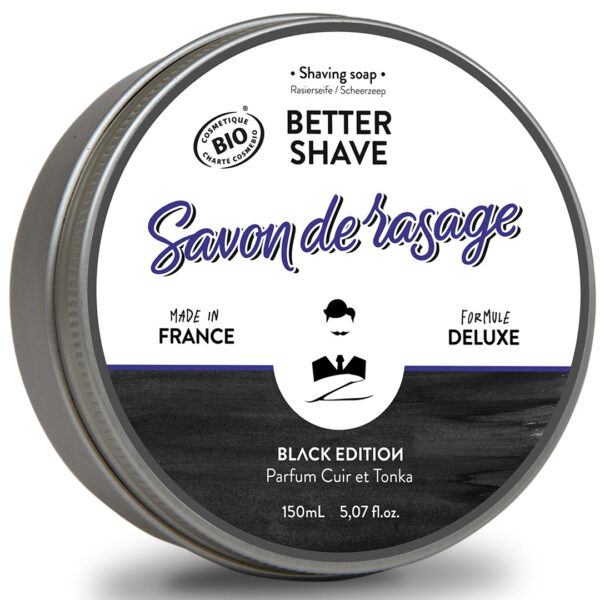 BETTER SHAVE, Sapun de barbierit traditional, Monsieur Barbier, BLACK EDITION, 150 ml