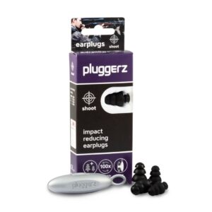 Dopuri de urechi din silicon pentru protectia urechii in timpul tirului sau al vanatorii, Pluggerz Shoot, 4 bucati