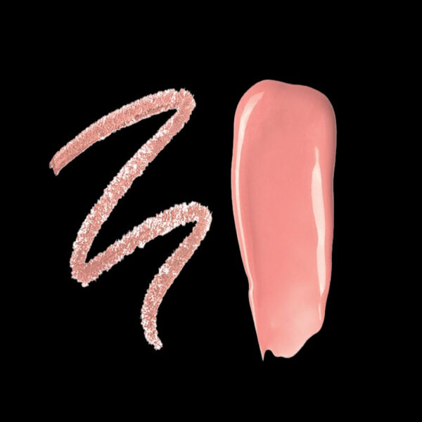 Set Lip Envy Pink Aura, luciu de buze ultra neted si lucios & creion pentru buze cu finish satinat, Profusion Cosmetics, 3,5 ml + 0,3 g