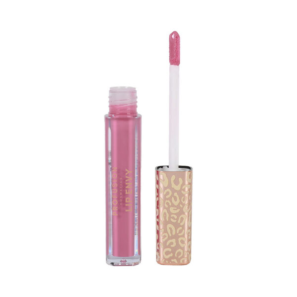 Set Lip Envy Wow Pink, luciu de buze ultra neted si lucios & creion pentru buze cu finish satinat, Profusion Cosmetics, 3,5 ml + 0,3 g