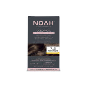Vopsea de par permanenta fara amoniac pe baza de ulei, 7.15 Blond Ciocolatiu Rece (Ice Chocolate Blond), Noah Color in Oil, 135 ml