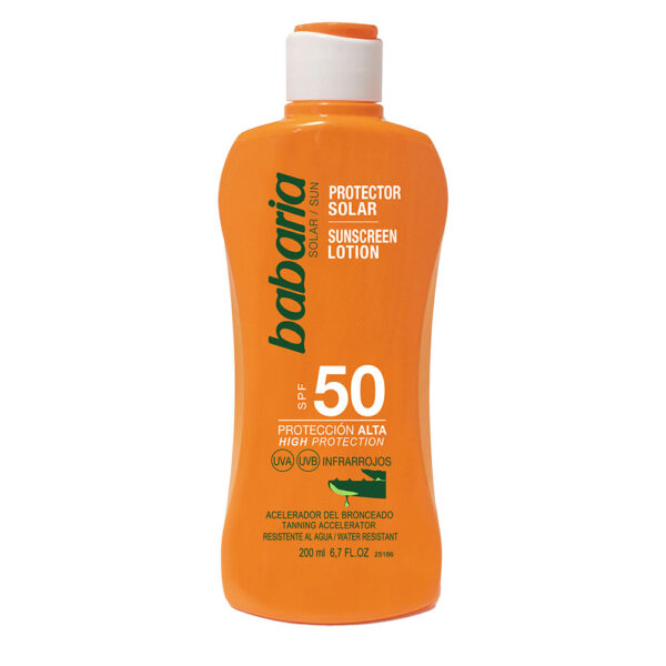 Lotiune protectie solara SPF50 & accelerator bronzare, Babaria, 200 ml