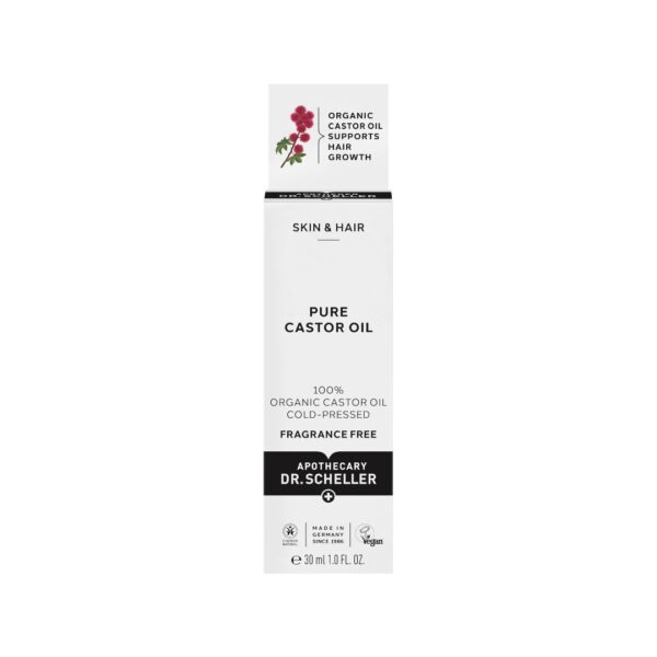 Ulei de ricin pur 100% organic, presat la rece, Dr. Scheller, 30 ml