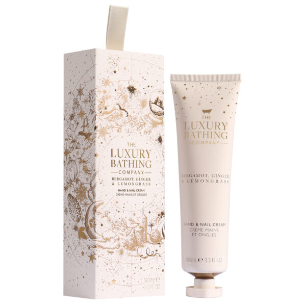 Crema pentru maini si unghii, Luxury Hand Cream, Bergamot, Ginger & Lemongrass, The Luxury Bathing Company, 100 ml